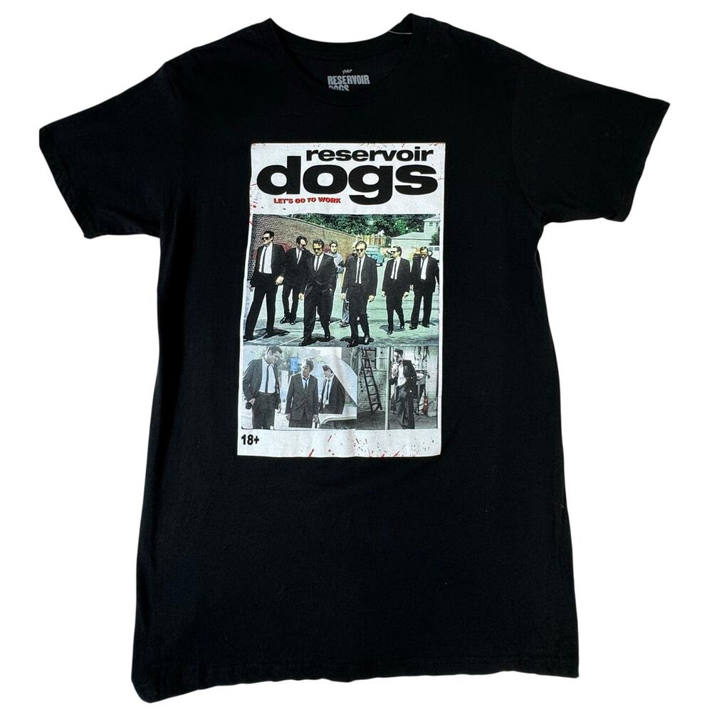 Reservoir Dogs T Shirt M Black Lets Go To Work Tarantino Movie Graphic NWOT